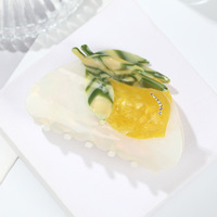 Pince à cheveux créative YJL en forme de durian et de cactus, nouvelle pince à cheveux en acétate de citron, pince à cheveux de haute qualité, accessoires capillaires personnalisés, vente en gros