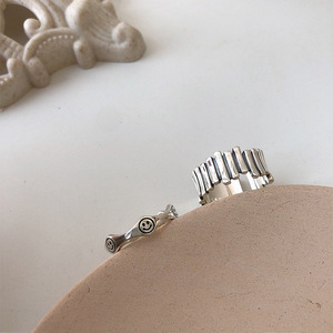 S925 Sterling <b>Silver</b> Wave Fence <b>Ring</b> Geometric Design For Women's Index Finger Minimalist Fashion Jewelry Gift - Product Image 4