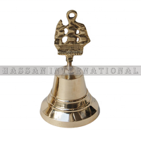 Cloche de roue de bateau décorative en laiton Cloche de bateau nautique solide Cloche en laiton antique pour la décoration pour le prix