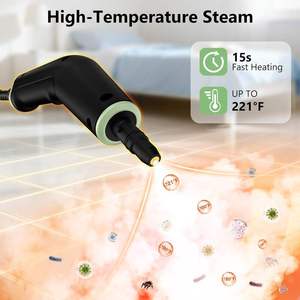 Portable Handheld Steam Cleaner 16 Accessories 6 <b>Level</b> Adjustable 15s Heat Up <b>Tile</b> Grout Floor Cleaner Home Use - Product Image 3