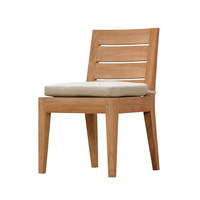 Ensemble de table et chaises de salle à manger d'extérieur télescopiques en teck anti-corrosion, style minimaliste moderne, pour jardin, balcon, véranda