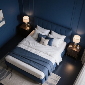 Set di Biancheria da Letto di Lusso 5 Stelle 100% Cotone Tessuto, Misura King Size per Hotel, con Federe, 300TC, <span class=keywords><strong>Lenzuola</strong></span> Bianche Ecologiche - Product Image 2