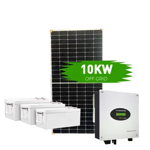 Solusi lengkap energi terbarukan untuk penggunaan rumah sistem pembangkit surya 10kw