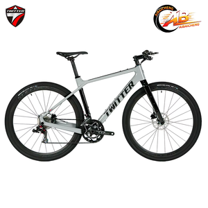 Vélo de Gravel Twitter Gravel X avec cadre en carbone, transmission sans fil 13 vitesses, freins à disque hydrauliques, roues en aluminium, Bicicleta 700c*46cm/49cm/52cm/55cm - Product Image 2