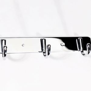 Aluminum Alloy Eco-Friendly Multifunction Wall Mounted Coat Clothes Rack Custom Logo <b>Hooks</b> for Bathroom Bedroom Office <b>Kitchen</b> - Product Image 6