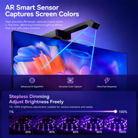 Rétroéclairage intelligent pour téléviseur avec caméra, bande lumineuse LED RGB synchronisée, contrôle par application, kit d'éclairage ambiant musical pour le gaming