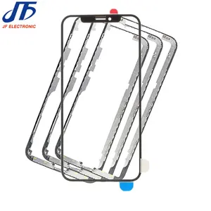 3 in 1 Cool-Press front glass with frame oca for iphone X XS MAX touch screen