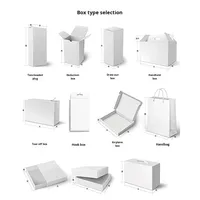 Boîte d'emballage jetable pliable pour câble de données, en carton blanc kraft, avec fenêtre à crochet et double déchirure, pour téléphone portable numérique