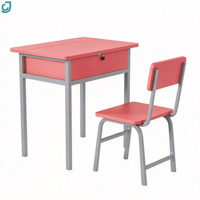 Prix compétitifs, ensemble complet de bureau et chaise d'étude confortables, table d'étudiant robuste de qualité industrielle