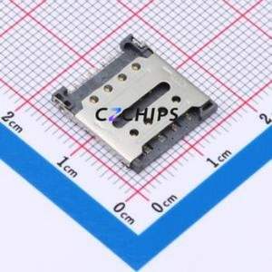 HYCW347-SIM08-150B SIM Card Connector SMD Connector Flip Cover Type Micro SIM Card Card Holder No Card Detection - Product Image 1