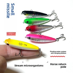 เหยื่อปลอมไมโครไอเท็ม Z-Bait ABS แบบลอย<span class=keywords><strong>น้ำ</strong></span> รูปทรงดินสอ สำหรับตก<span class=keywords><strong>ปลา</strong></span>ขนาดเล็ก รูปทรงตัว Z  ใช้แทนเหยื่อสด  สำหรับ<span class=keywords><strong>ปลา</strong></span>ตา<span class=keywords><strong>แดง</strong></span> <span class=keywords><strong>ปลา</strong></span>เทราต์ <span class=keywords><strong>ปลา</strong></span>ชะโด  ตก<span class=keywords><strong>ปลา</strong></span>ในแม่น้ำและทะเลสาบ - Product Image 1