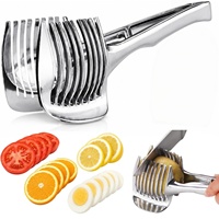 Trancheuse manuelle ronde pour légumes et fruits en alliage d'aluminium, support à oignon, hachoir à tomates et pommes de terre, réutilisable et portable