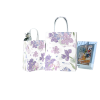 Sac en papier kraft recyclable avec poignée en papier sérigraphié, emballage cadeau de style classique pour bougie, artisanat, petits bijoux, traiteur