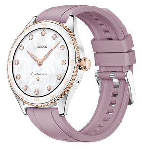 Nouvelle montre connectée ronde AMOLED 1,19 pouce 2024 pour femme, suivi du sommeil, <span class=keywords><strong>appels</strong></span> Bluetooth, fréquence cardiaque, santé féminine, montre connectée tendance - Product Image 3