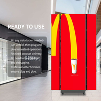 Panneau d'affichage portable pliable LED couleur pleine, panneau d'affichage numérique LED P2.5mm, kiosque, support vertical au sol, affiche LED, totem