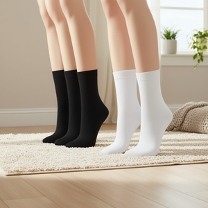 Calcetines Cortos de Algodón Sin Costuras para Mujer, Color Sólido, Estilo Casual para Uso Diario, Estilo Verano - Product Image 2