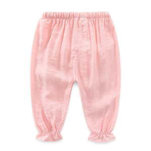 Shorts en mousseline à volants pour enfants, vente en gros à prix abordable - Product Image 2