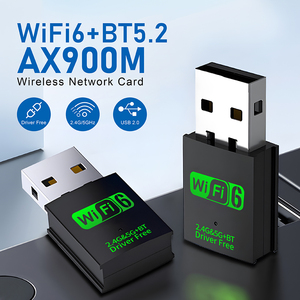 Wifi6 BT 900Mbps Mini <span class=keywords><strong>USB</strong></span> Bên Ngoài Card Mạng Không Dây Receiver Điều Khiển Miễn Phí Truy Cập Máy Tính Với Cổ Phiếu Có Sẵn - Product Image 3