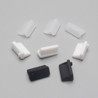 Cache-poussière USB moulé en silicone pour port A, anti-poussière, noir/blanc/transparent