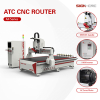 Router CNC Multifuncional de 3 Ejes con Cambio Automático de Herramienta para Letreros, Decoración de Paredes y Tallado
