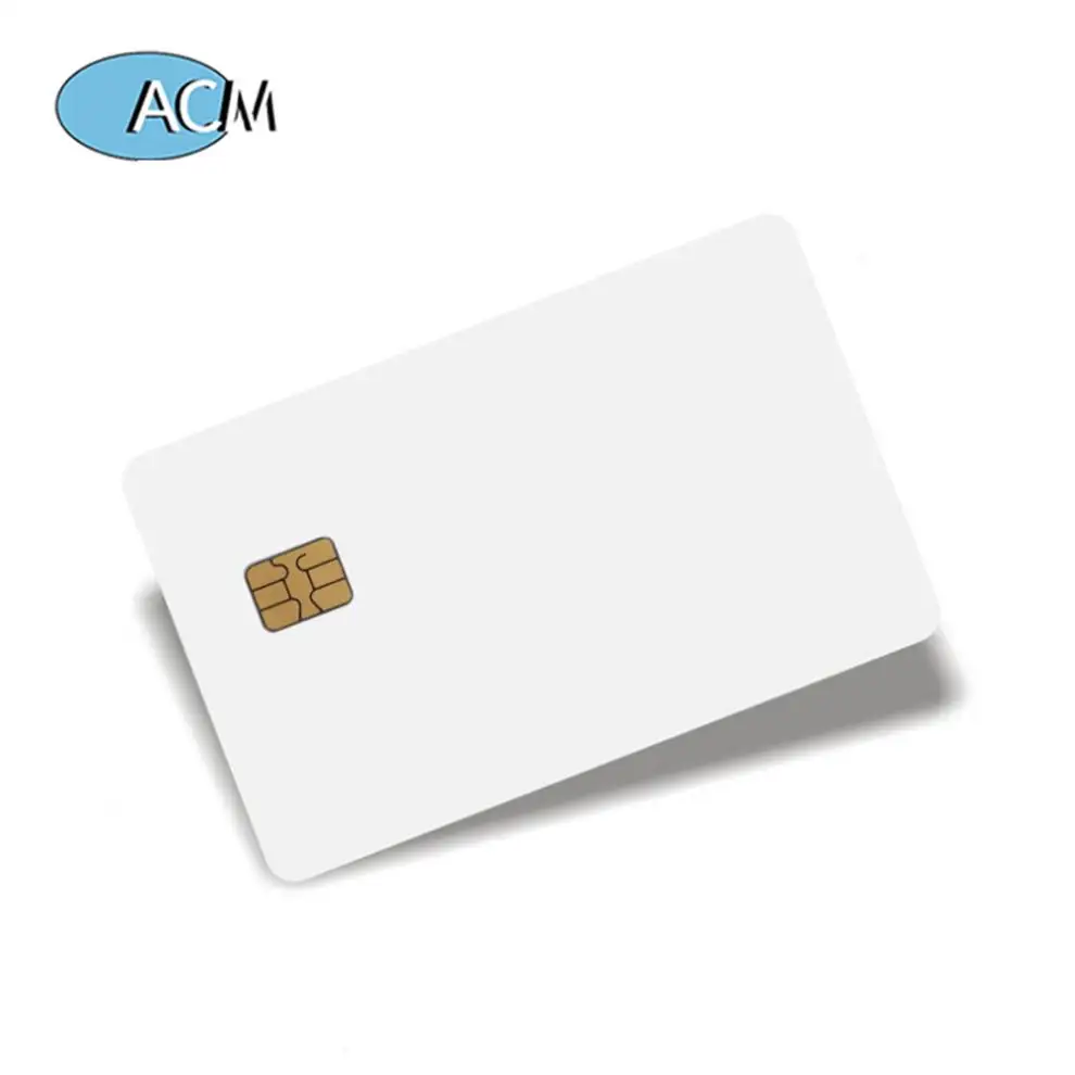 ISO7816-3 rfid Contact Cards White PVC Blank Smart Card SLE4442 RFID Contact IC Chip Card