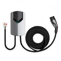 CHARGEUR EV étanche AUXUS IP65 3 phases 16A 11kW type 2 stations de charge murales pour véhicules électriques