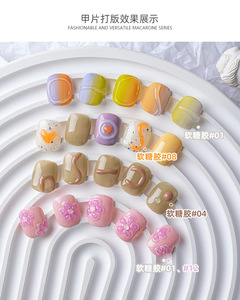 Gel de sculpture 3D pour ongles, 15 ml, 12 couleurs, sans résidu, gel UV pour nail art, application facile, pour manucure professionnelle - Product Image 4