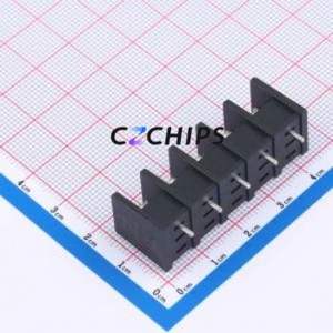 MX35S-8.25-05P-BK01-Cu-S-A Barrier Terminal Block Through hole,P=8.25mm Connector Two Sides 8.25mm 1x5P Straight Pin - Product Image 2