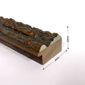 إطارات صور خشبية فاخرة عالية الجودة بتصميم عتيق، إطار صور ذهبي نحاسي فاخر - Product Image 3