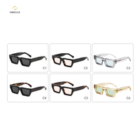 Lunettes de soleil polarisées en acétate avec logo personnalisé - Monture épaisse haut de gamme, confortables et offrant une protection UV pour la mode unisexe
