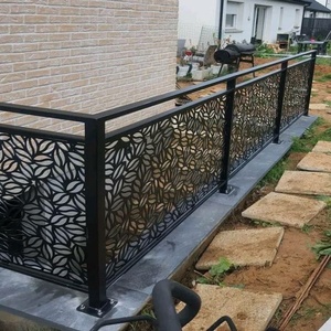Ringhiera di Lusso per Balcone Interamente in Alluminio Corrimano e Balaustra per Villa Sistemi di Ringhiere e Parapetti Personalizzati Intagliati e Traforati - Product Image 2
