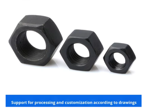 Kunden spezifischer geschwärzter Kohlenstoffs tahl 8,8/10,9 Große Sechs kant muttern Hochfeste 8,8/10,9-Muttern mit großen Muttern - Product Image 3