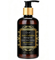 Huile de massage corporelle au pamplemousse Pjordo 150ml, huile corporelle naturelle aux pépins de raisin et au citron pour spa, hydratation de la peau, étiquette privée disponible