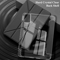 Étui de protection antichoc intelligent et fin avec support multi-angles et dos transparent pour tablette Lenovo Idea Tab 11 2025/K11 Gen2/Moto Pad 60 Neo 11