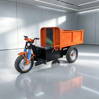 Chariot à trois roues fermé de 2 tonnes, motorisé à batterie, chariot de transport agricole électrique de 2000 kg, largeur étroite de 80 cm