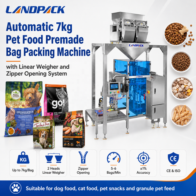 Dog Food Premade Zipper Bag Pouch Doypack Filling Sealing Packaging Packing Machine