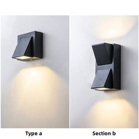 Applique murale LED bicolore (3000K/6500K) pour chambre, bar, escalier - Design moderne et minimaliste, commande par interrupteur mural, IRC 80 50000