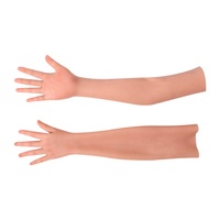 Guantes de Mano Femeninos para Disfraz de Travesti, para Cubrir Cicatrices, con Textura de Piel Altamente Simulada, Prótesis para Cubrir Cicatrices en el Brazo