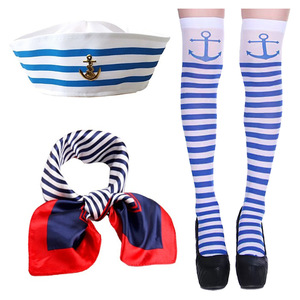 <span class=keywords><strong>Gorra</strong></span> de Marinero Azul Marino, <span class=keywords><strong>Gorra</strong></span> de Capitán Azul, <span class=keywords><strong>Gorra</strong></span> de Vela Blanca para Accesorios de Vestimenta para Adultos - Product Image 2