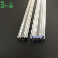 Diffuseur optique LED industriel moderne Baoming, lentille linéaire transparente en PMMA, couvercle lumineux extrudé, taille personnalisée, 5 ans de garantie, intérieur, ISO