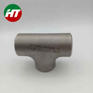 Gr1ไทเทเนี่ยม Gr12 Gr2 Gr7 Gr3เชื่อมซ้อนท่อหุ้มข้อต่อทีข้อศอกดูเพล็กซ์ - Product Image 4