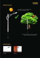 TLD003 Farola LED Integrada para Exteriores, Diseño Nuevo, Luz Diurna, AC IP66, Alto CRI 90, 100W 200W 300W, Todo en Uno