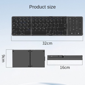 Ultra Slim Mini Wireless Scissor <strong>Keyboard</strong> <strong>Numeric</strong> <strong>Keypad</strong> Spanish Travel Folding Ergonomics Tablet Laptop Mechanical Operation - Product Image 4