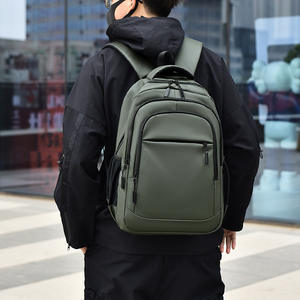 Sac à dos personnalisé à grande capacité avec fonction USB, imperméable, pour les affaires, les trajets quotidiens, les voyages, les activités de plein air, en PU, fermeture pour hommes - vente en gros - Product Image 6