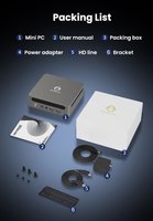 Mini Computadora para Juegos GenMachine AMD Ryzen 9 7940HS, 8 Núcleos, LPDDR5, Wifi 6, BT 5.2, Pantalla 4K, Doble LAN 2.5G, USB4 Tipo-C