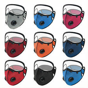 <span class=keywords><strong>Masque</strong></span> de cyclisme respirant en polyester avec filtre remplaçable, anti-smog, anti-poussière, <span class=keywords><strong>masque</strong></span> de sport et de gym avec valve respiratoire et lunettes - Product Image 5