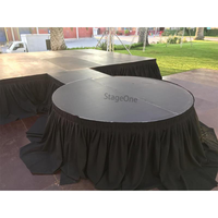 Podium de scène en aluminium personnalisé à prix de gros, installation facile, antidérapant, plateforme de scène extérieure, scène de mariage