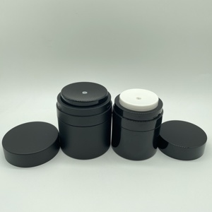 Custom Printed Frosted Matte Finish <strong>Airless</strong> <strong>Pump</strong> <strong>Jar</strong> 15ml 30ml 50ml Acrylic Plastic PP Base for Face Cream Cosmetics Packaging - Product Image 2