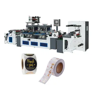 High speed Automatic hot stamping label flat bed die cutting machine for roll to roll adhesive sticker