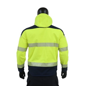 सुरक्षा बनियान हाय विज़ काम उच्च दिखाई पैच जेब के साथ सुरक्षा गार्ड चिंतनशील स्ट्राइपिंग सुरक्षात्मक बनियान - Product Image 3